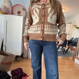 Blu Pepper Tan Swan Cardigan